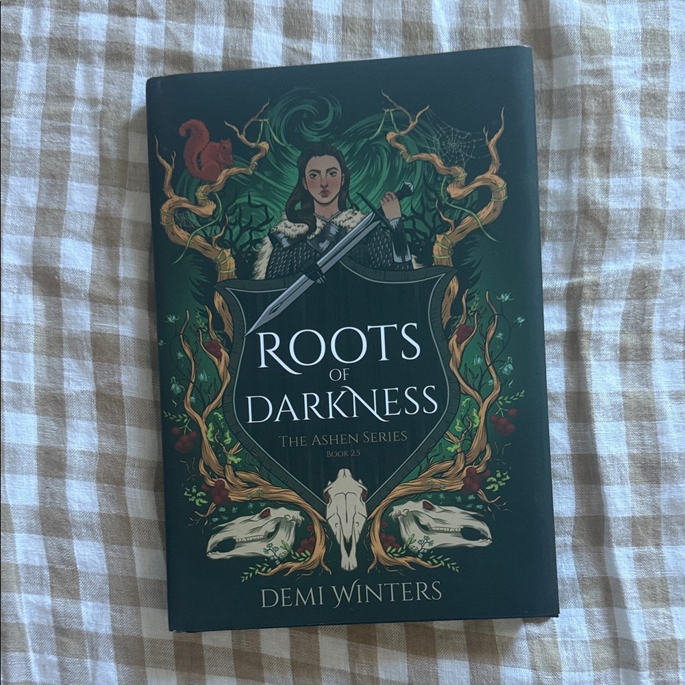 Road of bones series romantasy book Roots of darkness by Demi winters hardcover